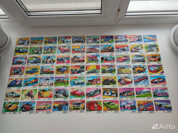 Вкладыши от жвачек turbo.полная серия