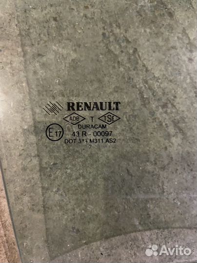 Стекло заднее правое Renault Megane 2