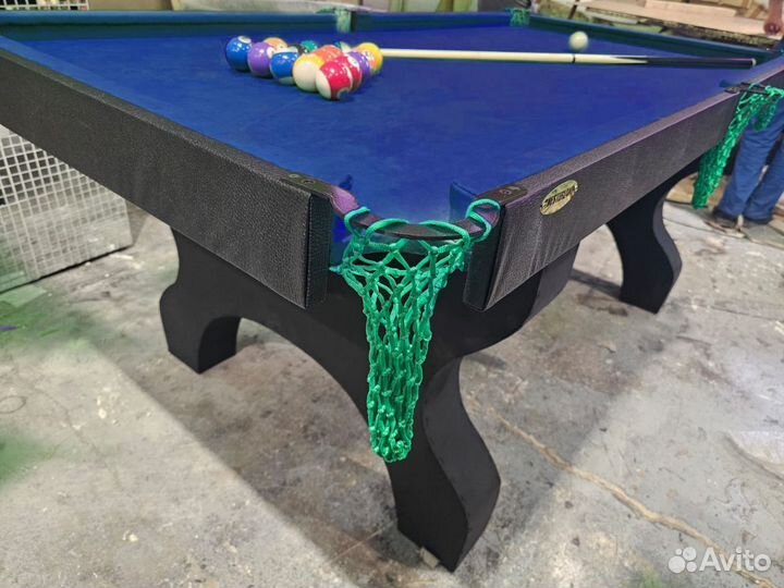 Бильярдный стол 7 футов синий бильярд
