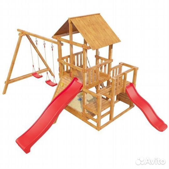 Детская площадка Сибирика с 2-я горками