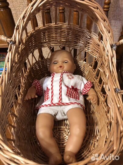Корзина люлька для кукол