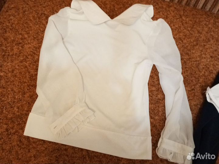 Блузки для девочки школьные