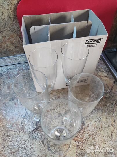 Бокалы икеа svalka (свальк)