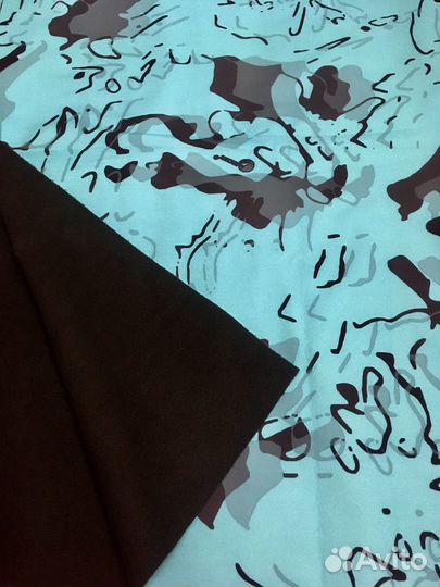 Ткань курточная на флисе