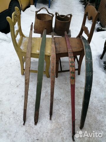 Коромысло расписное старинное