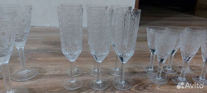Продам набор хрустальных фужеров