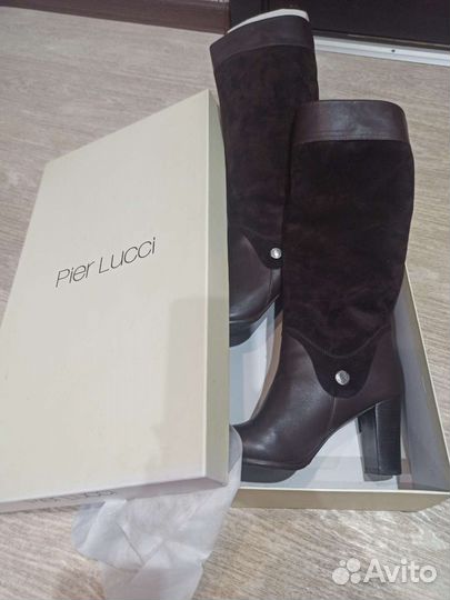 Сапоги осень весна женские 37 натуральная кожа