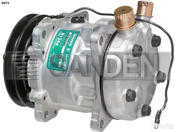 Компрессор Sanden SD5H09 модель Sanden 5072