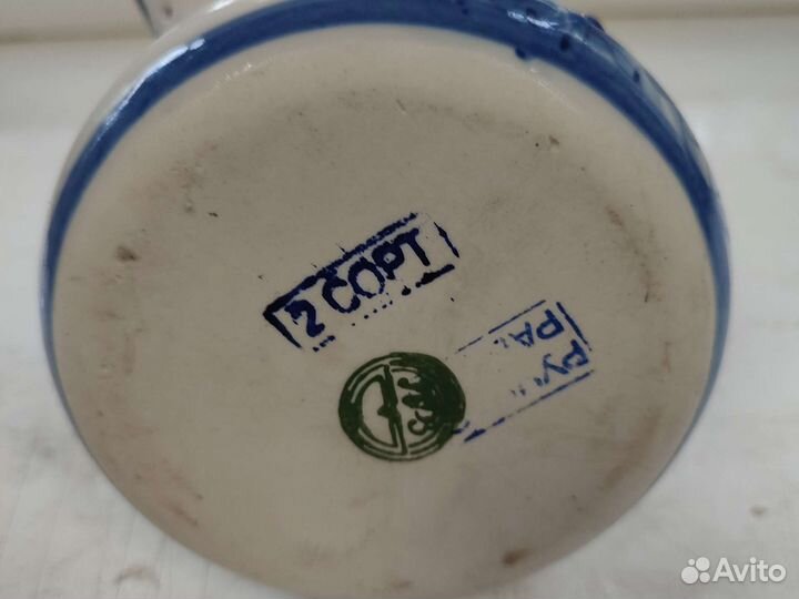 Турка для кофе Гжель, ручная работа