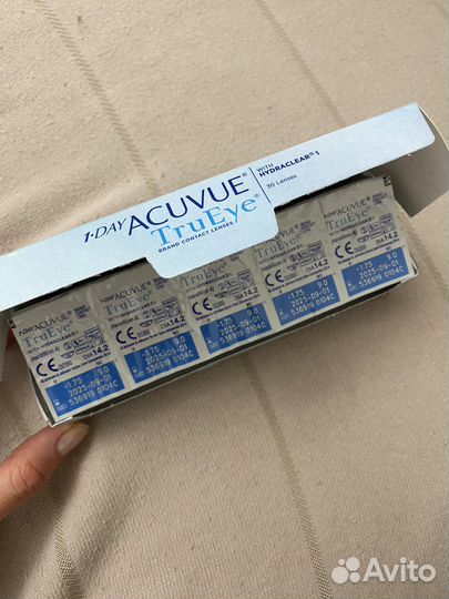 Линзы контактные acavue trueye D-1.75 BC 9.0