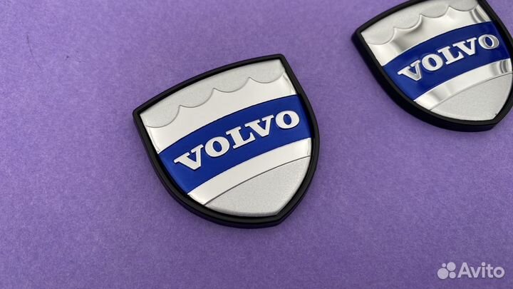 Эмблема Volvo 2 шт металлические Вольво