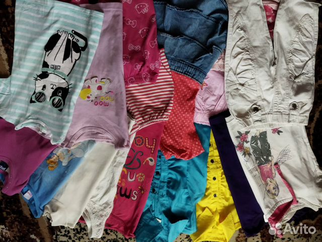 Вещи пакетом на девочку 116 см