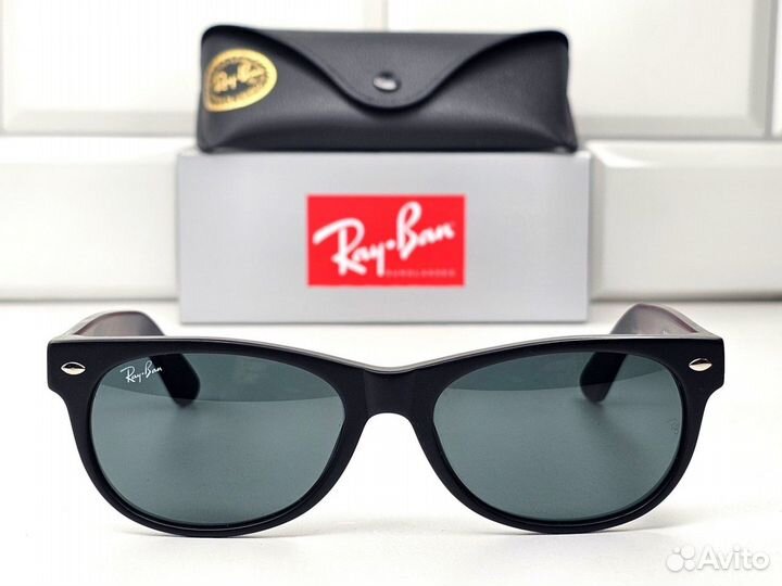 Очки Ray Ban 2132 New Wayfarer Чёрные Матовые