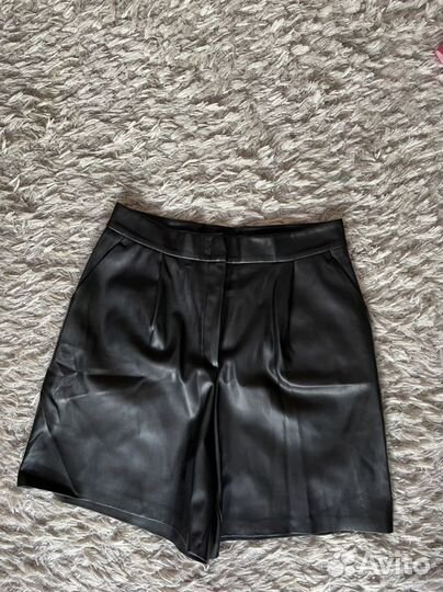 Шорты женские кожаные