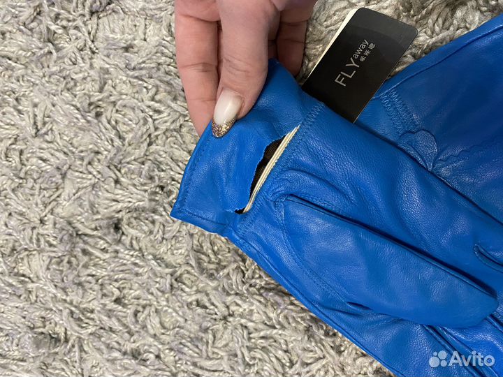 Перчатки женские кожаные новые