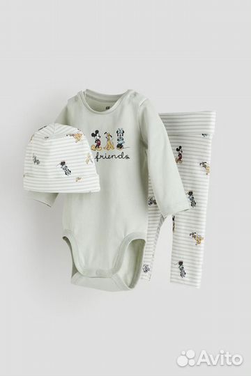 Комплект лето шапочка боди штаны 68