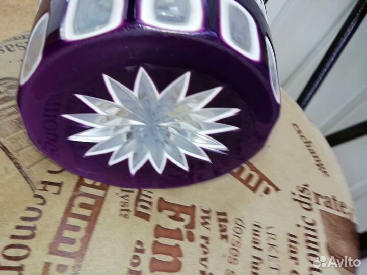 Ваза хрустальная с портретом