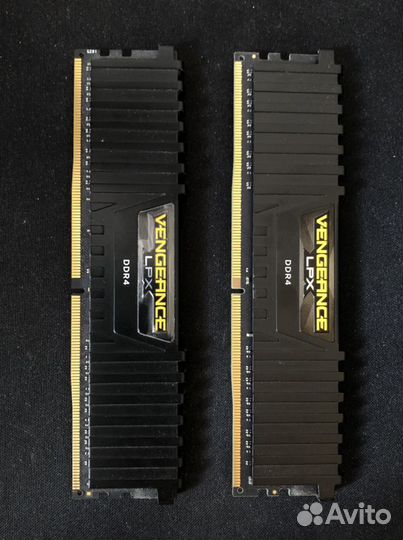 Оператива ddr4 8gb (2x4gb) corsair vengeance lpx