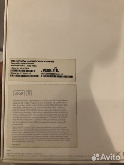 iPad mini 32 gb + wifi + cellular