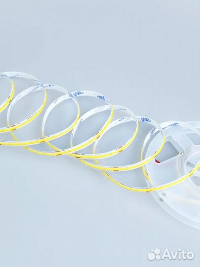 Светодиодная лента 24v cob 12вт нейтральный белый