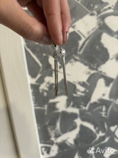 Серьги серебро