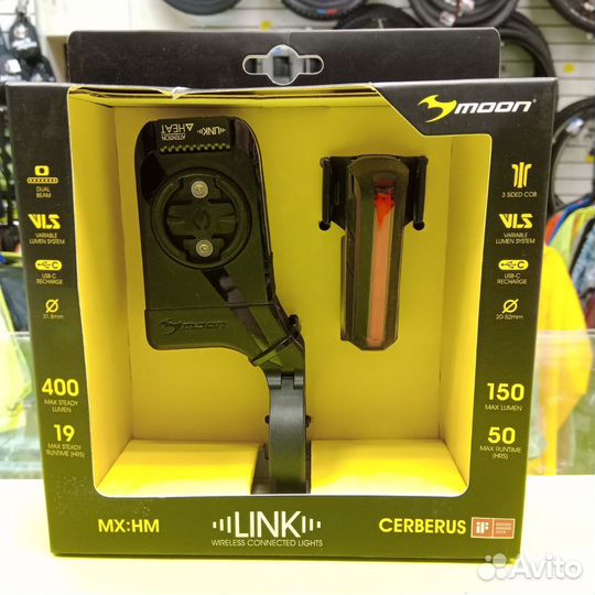 Фара перед с держателем GPS + задний Moon Type-C