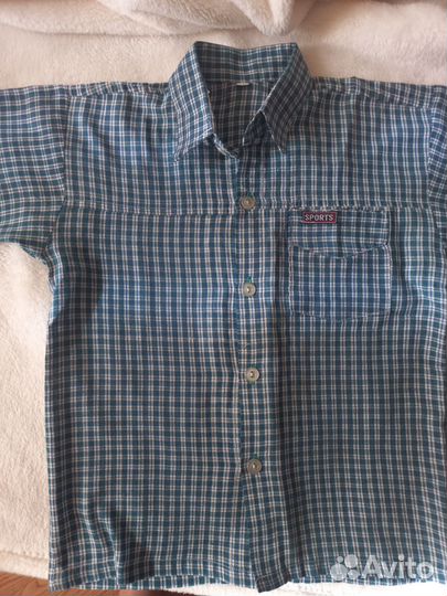 Пакет 5 рубашек детск/ 98-104, 2 шорт пакетом