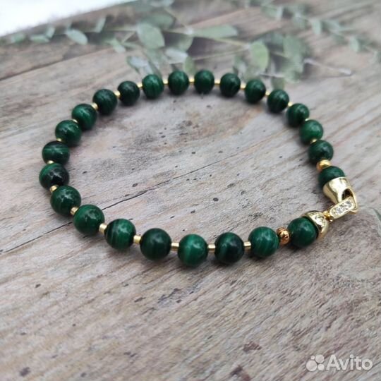 Браслет из малахита