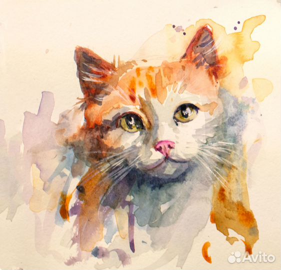 792/3 Котенок и кошечка, кисти Анны Давыдченко