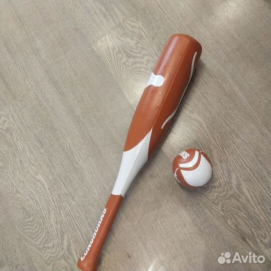 Бейсбольная бита и мяч сувенир из Техаса