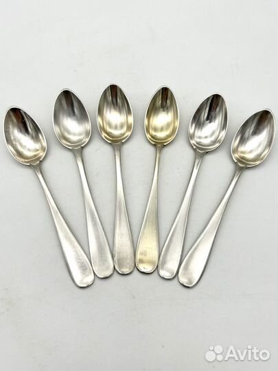 Ложки кофейные 6 шт. серебро 84 проба 88,1 гр