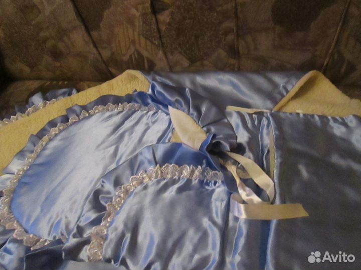 Комплект для выписки зимний, меховой, мех натур