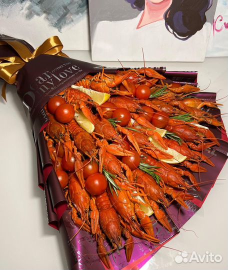 Мужской букет из раков, букет из раков, подарок