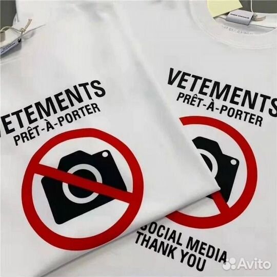 Футболка vetements antisocial