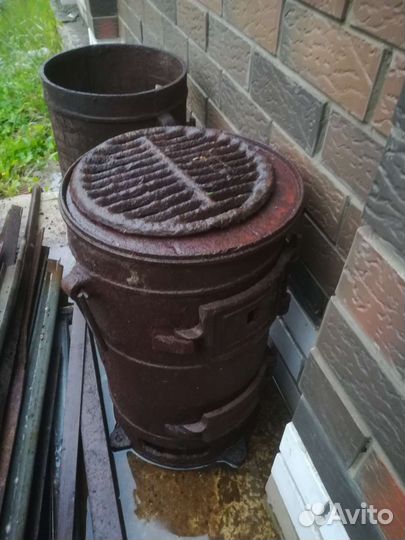 Печь буржуйка чугунная СССР