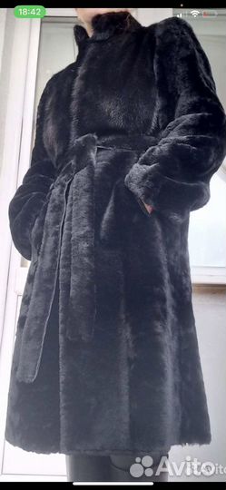 Шуба овчина+ норка