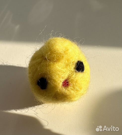 Игрушка ручной работы сухое валяние