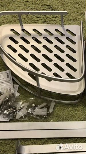 Угловая полка в ванную