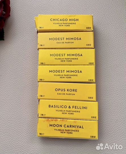 Пробники Vilhelm Parfumerie,Byredo,Diptique