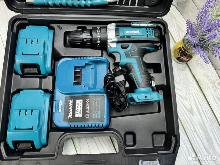 Аккумуляторная дрель шуруповерт makita кейс биг