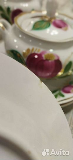 Остатки кофейного сервиза СССР, сливочник и др