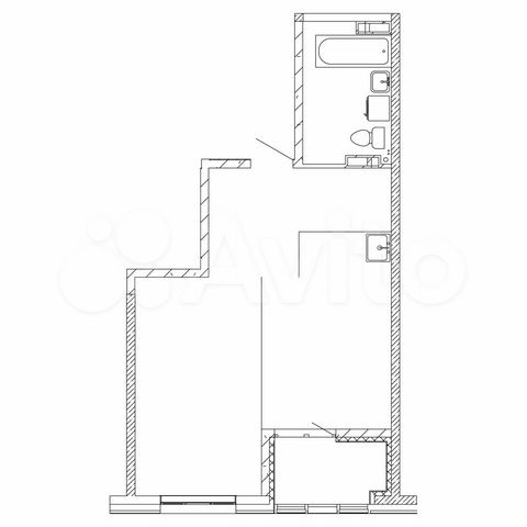 1-к. квартира, 46,8 м², 8/23 эт.