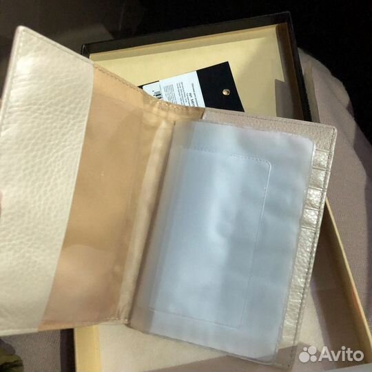 Обложка для документов натуральная кожа