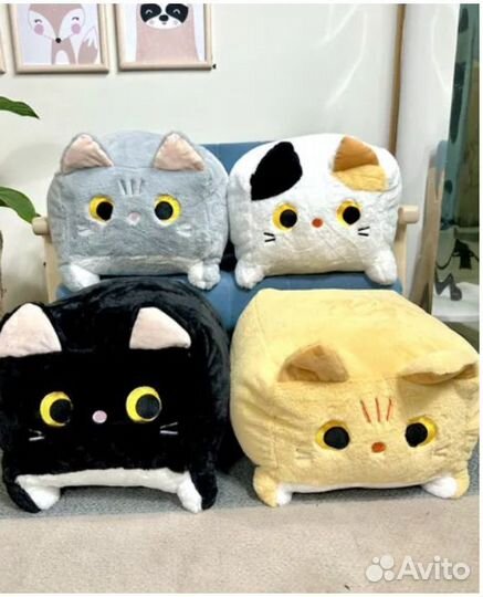 Большая мягкая игрушка - кот 30 см