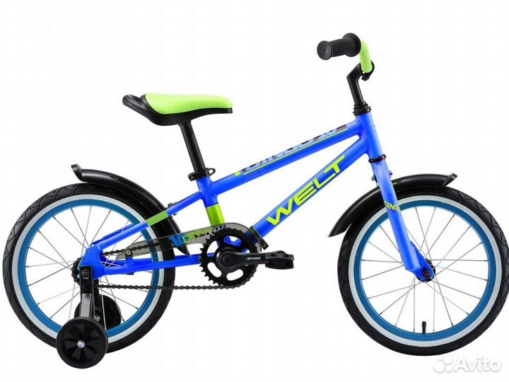Велосипед Welt Dingo 16 2021 Blue/acid green