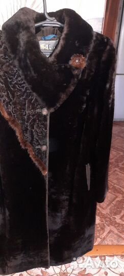 Шуба мутоновая 50 52 в хорошем состоянии
