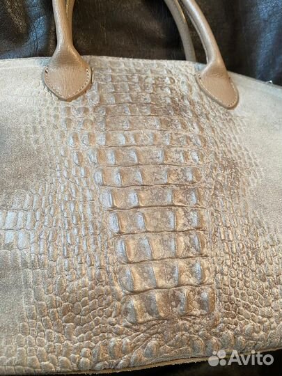 Сумка натуральная кожа Италия крокодил