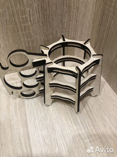 Подставка для пивной банки из фанеры