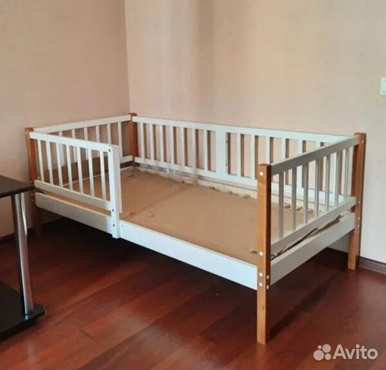 Кровать лдсп без мягкой спинки 2е спальное для мал