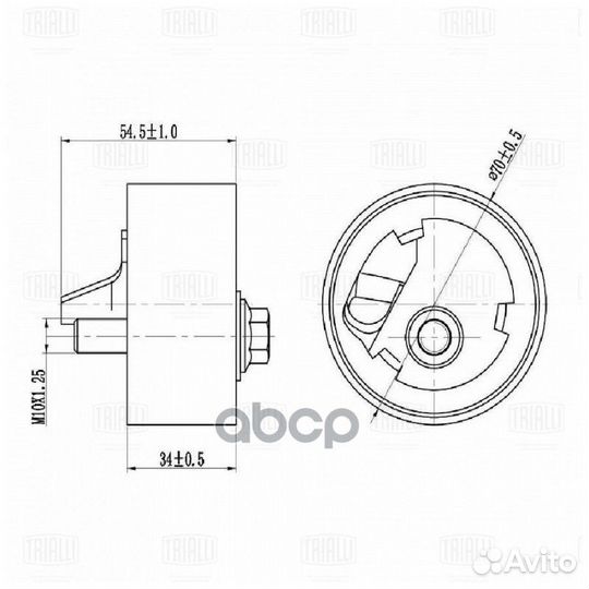 Ролик натяжной грм CM6150 Trialli